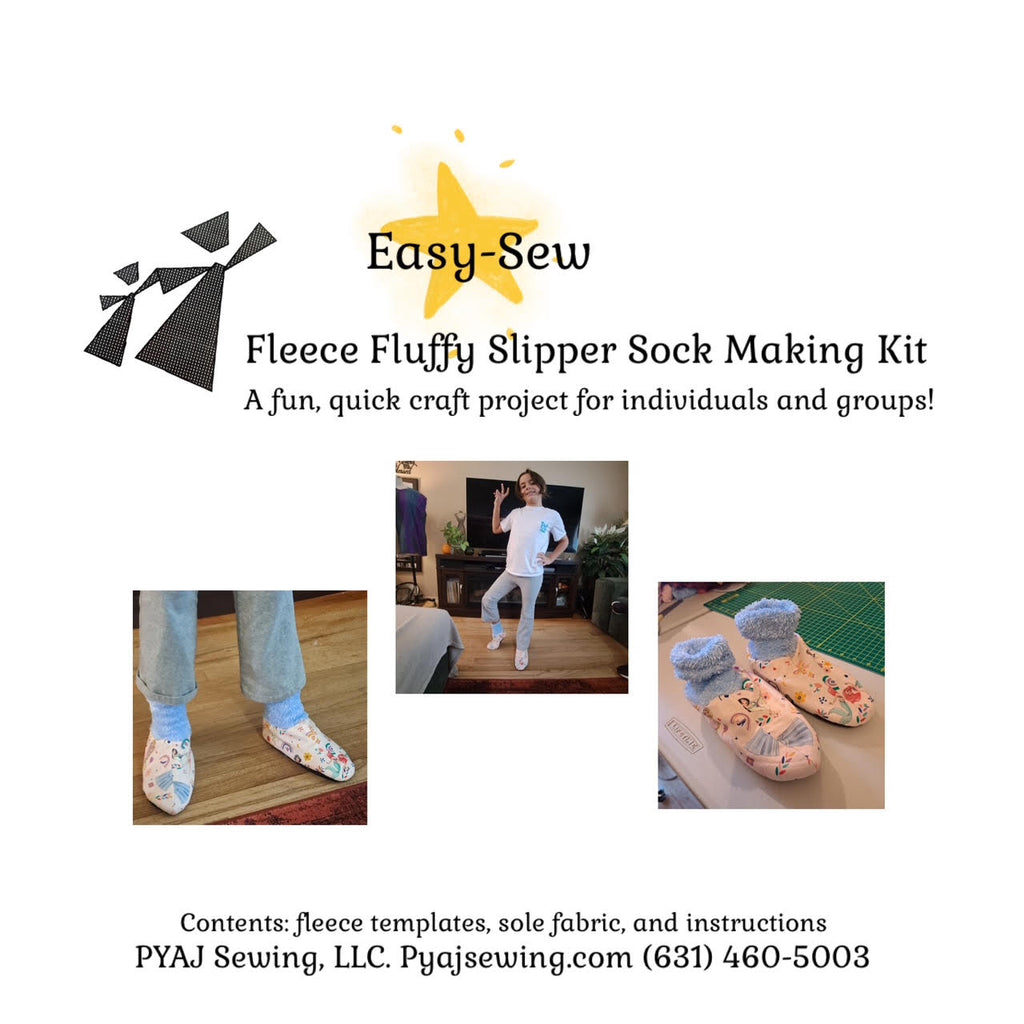 Fuzzy Slipper Socks Kit